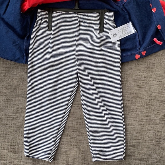 3 piece blue heart vest hoodie long sleeve pants - Picture 4 of 7